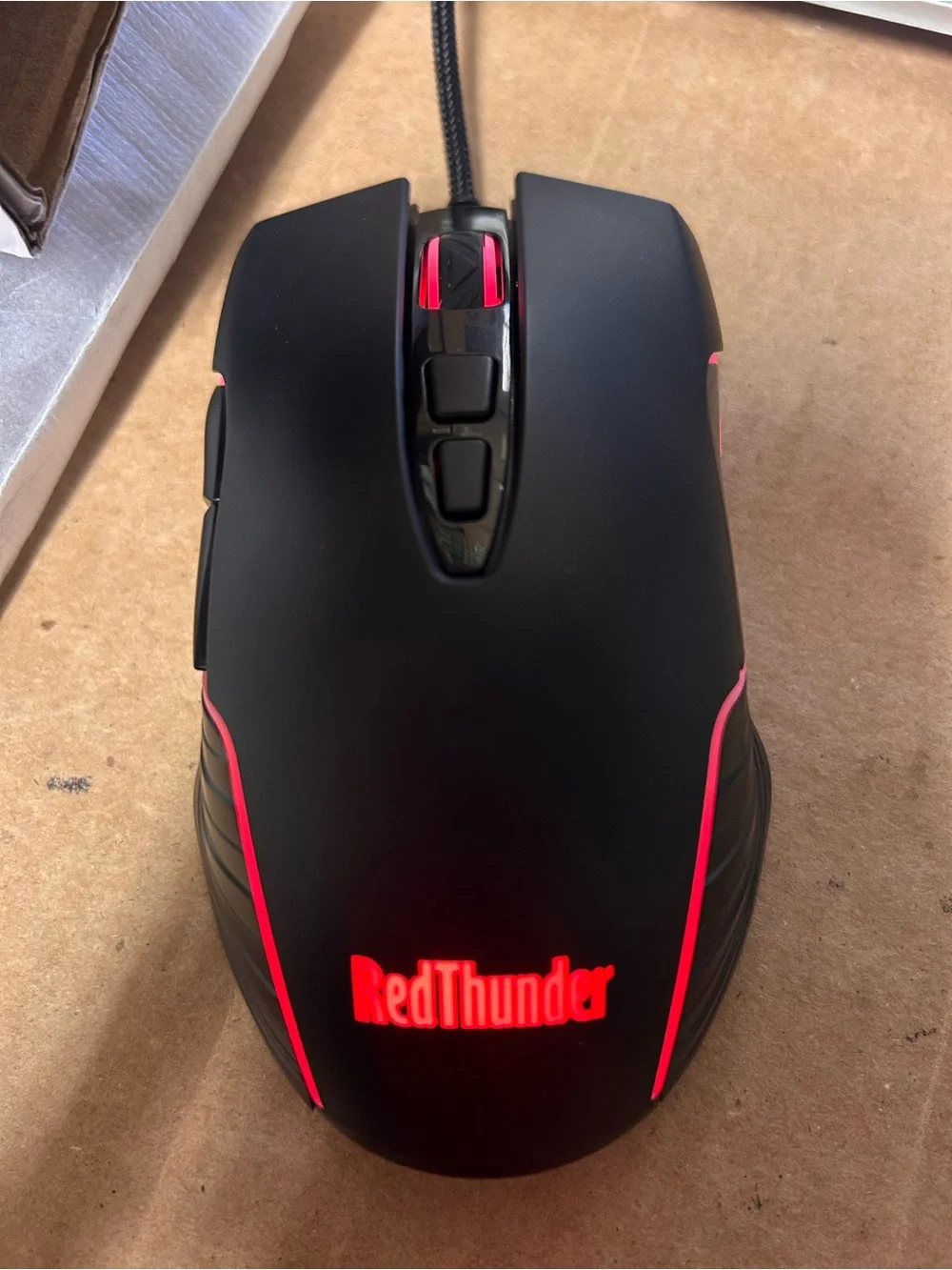 RedThunder K10 Wired Gaming Keyboard & Mouse Combo with Wrist Rest – Black